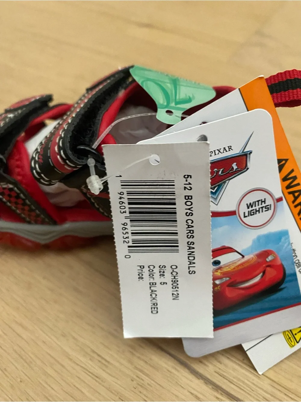 Toddler Boys Sandals size 5 Disney Pixar 